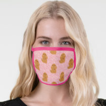 Snuffleupagus Pink Polka Dot Pattern Face Mask