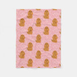 Snuffleupagus Pink Polka Dot Pattern Fleece Blanket