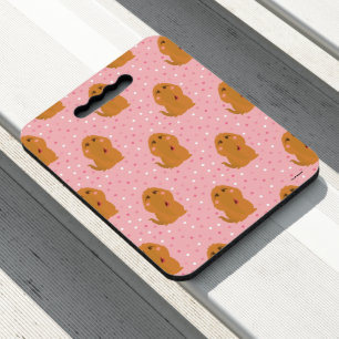 Snuffleupagus Pink Polka Dot Pattern Seat Cushion