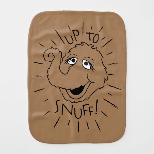 Snuffleupagus Skate Logo _ Up To Snuff Baby Burp Cloth