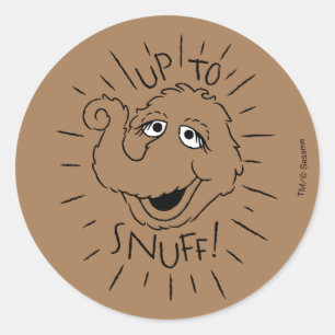 Snuffleupagus Skate Logo - Up To Snuff Classic Round Sticker