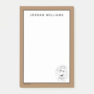 Snuffleupagus Skate Logo - Up To Snuff Post-it Notes