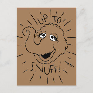 Snuffleupagus Skate Logo - Up To Snuff Postcard