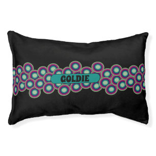 Snug Classic Psychedelic Patterned Dog Bed