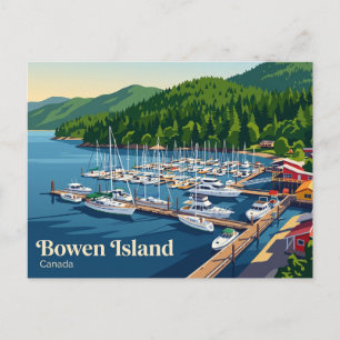 Snug Cove, Bowen Island Canada Postcard