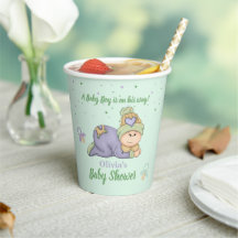 Snuggle Baby Boy - Green & Purple Baby Shower  