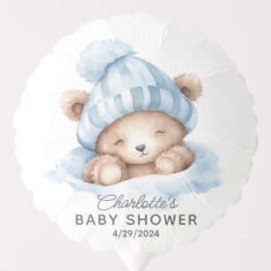 Snuggle Bear Baby Shower Balloon