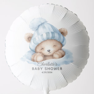 Snuggle Bear Baby Shower Balloon