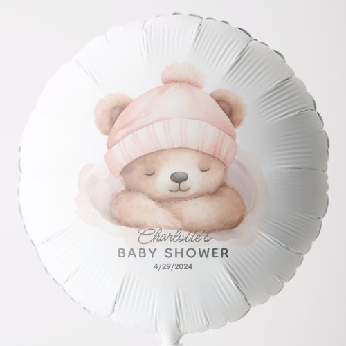 Snuggle Bear Baby Shower Balloon