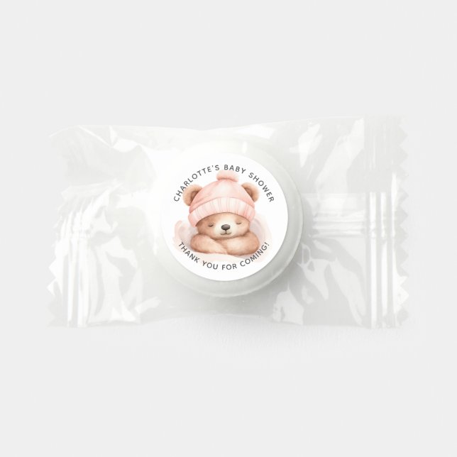 Snuggle Bear Baby Shower Life Saver® Mints (Front)
