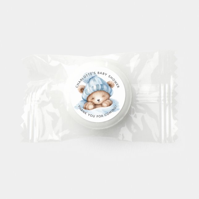 Snuggle Bear Baby Shower Life Saver® Mints (Front)