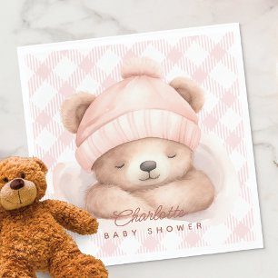 Snuggle Bear Baby Shower Napkins