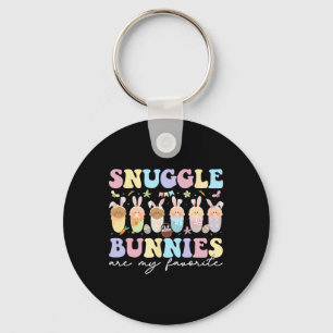 Snuggle Bunnies Are My Favorite Easter Mother By  Keychain