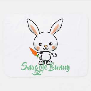 Snuggle Bunny Kawaii Custom Baby Blanket