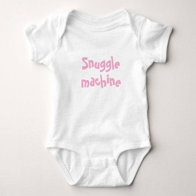 Snuggle machine baby bodysuit (Front)