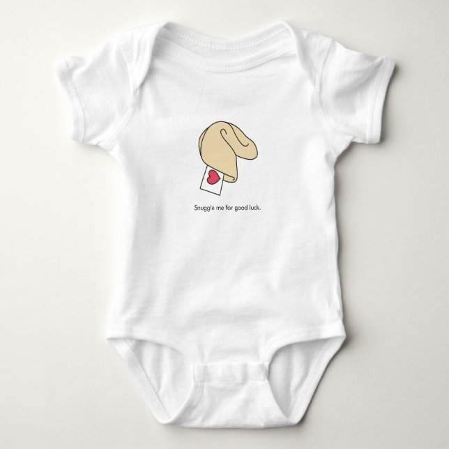 Snuggle Me Fortune Cookie Baby Bodysuit (Front)
