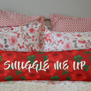 Snuggle Me Up Red Roses Girlfriend Gift Body Pillow