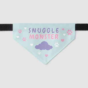 Snuggle Monster Paw Heart Funny Cat Pet Bandana Pet Bandana Collar