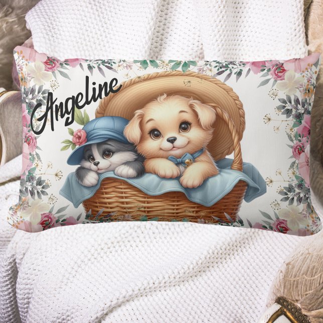 Snuggle Pals Personalized Lumbar Pillow (Creator Uploaded)