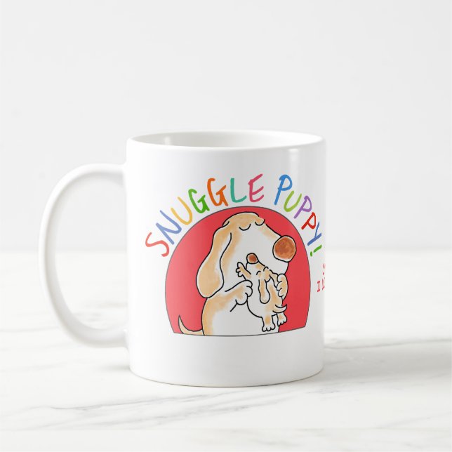 SNUGGLE PUPPY! mug (Left)