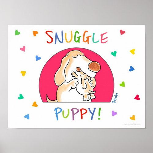 SNUGGLE PUPPY poster by Sandra Boynton