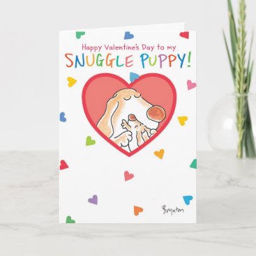SNUGGLE PUPPY Valentines by Boynton Holiday Card