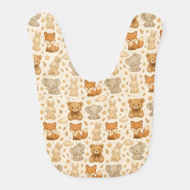Snuggle Safari Squad Baby Bib (Front)