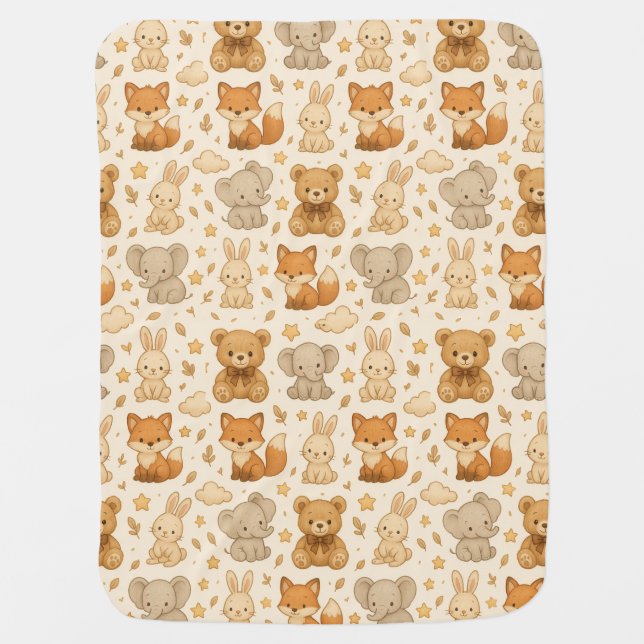 Snuggle Safari Squad Baby Blanket (Front)