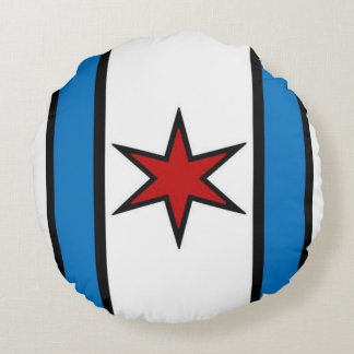 Snuggle Shield - Modern (White) Round Pillow