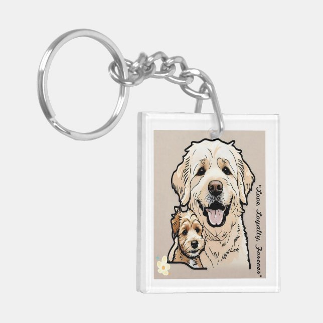 "Snuggle Squad" Keychain (Front Left)