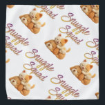 Snuggle Squad Pet Bandana<br><div class="desc">Let your furry friend join the “Snuggle Squad” with this adorable pet bandana. Featuring a heartwarming illustration of a cat and dog cuddling together beneath colorful script, this design celebrates companionship, relaxation, and the joy of pets. Soft, durable, and comfortable, it’s perfect for everyday wear, photo shoots, or gifting to...</div>