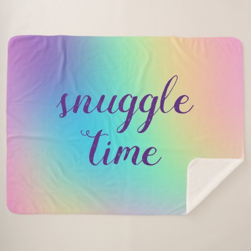 Snuggle Time Pastel Aesthetic Blanket