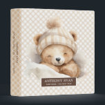 Snuggle Up Bear Baby Photo Album  3 Ring Binder<br><div class="desc">Capture every precious yawn and slumber with this adorable "Snuggle Up Bear" photo album. Featuring a cuddly sleeping bear alongside Baby's Name and their birth stats,  this binder will become a treasured keepsake of sweet dreams and tiny miracles.</div>