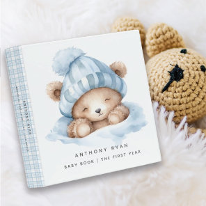 Snuggle Up Bear Baby Photo Album  3 Ring Binder