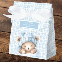 Snuggle Up Bear Baby Shower Favor Boxes