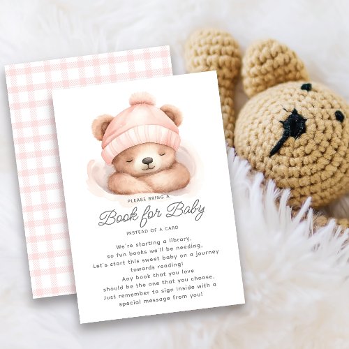 Snuggle Up Bear Book for Baby Enclosure Card