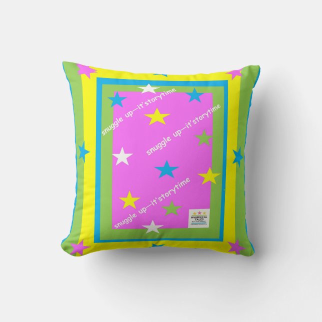 snuggle up - it's storytime throw pillow (Front)