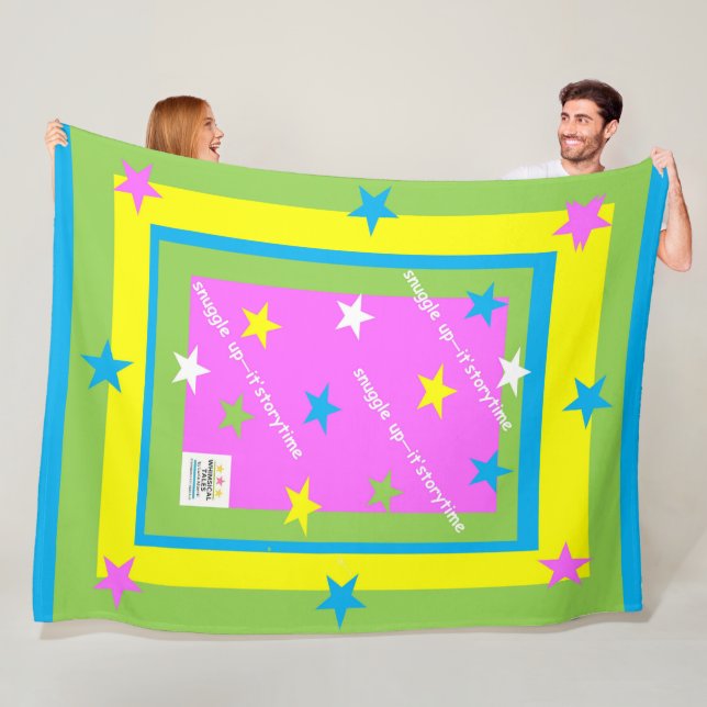 snuggle up - it's storytime XL Fleece Blanket (In Situ)