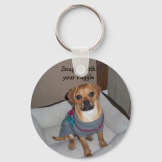 Snuggle with your Puggle Keychain