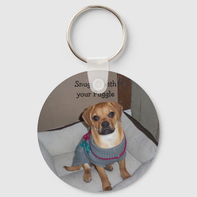 Snuggle with your Puggle Keychain (Front)