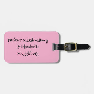 SnuggleNames: Custom Luggage Tag