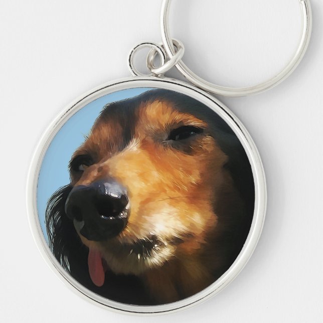 Snuggles Chillin Keychain (Front)
