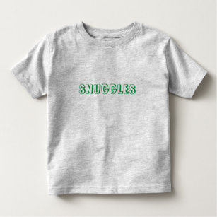 "Snuggles" green letters Toddler T-shirt