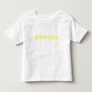 "Snuggles" yellow letters Toddler T-shirt