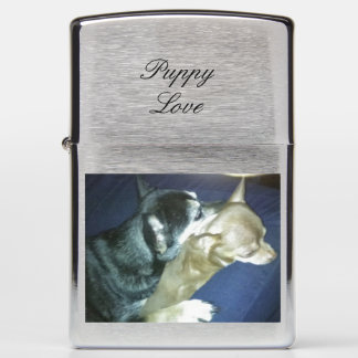 Snuggling Chihuahuas Zippo Lighter