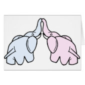 Snuggling Elephants (Front Horizontal)