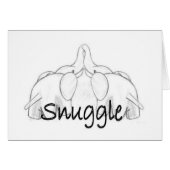 Snuggling Elephants (Front Horizontal)