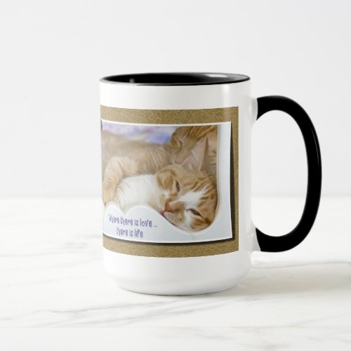 Snuggling Kitties Mug