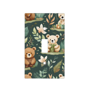 Snuggly Bear Hug Baby Light Switch Cover