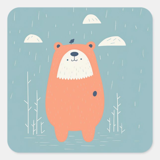 Snuggly Bear Stickers (Front)